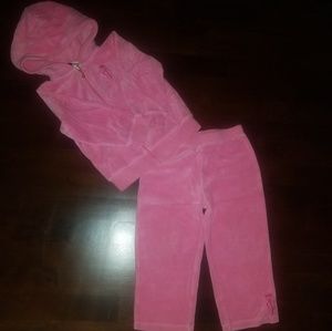 Juicy Couture Toddler girls velour sweat suit